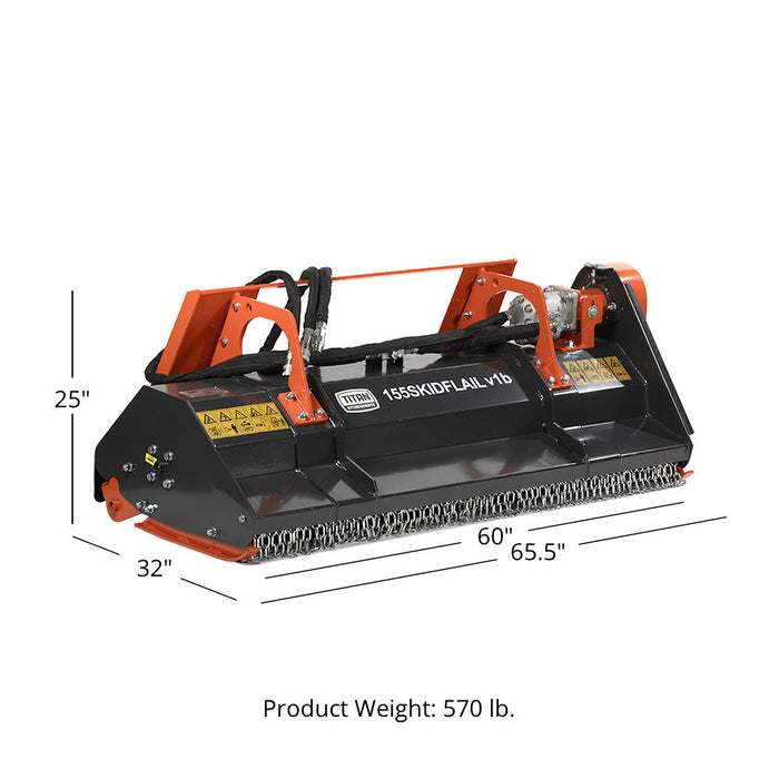 Titan Attachments Hydraulic Skid Steer Flail Mowers - view 12