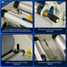 65" Wide Format Full-Auto Cold & Heat Assisted Pneumatic Laminator Machine with 4 Trimmers, Max Speed 40ft/min, 63" Max Width, 1.1" Max Thickness, Infrared Heating, Digital Control Pneumatic Roller Lifting (Requires Air Compressor, Not Included) 1700-B1