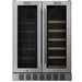 Empava EMPV-BR07D wine and beer fridge holding 61 cans and 17 wine bottles