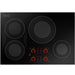 Empava EMPV-30EC82H 30 inch built-in induction cooktop in black, top view of the four cooking zones