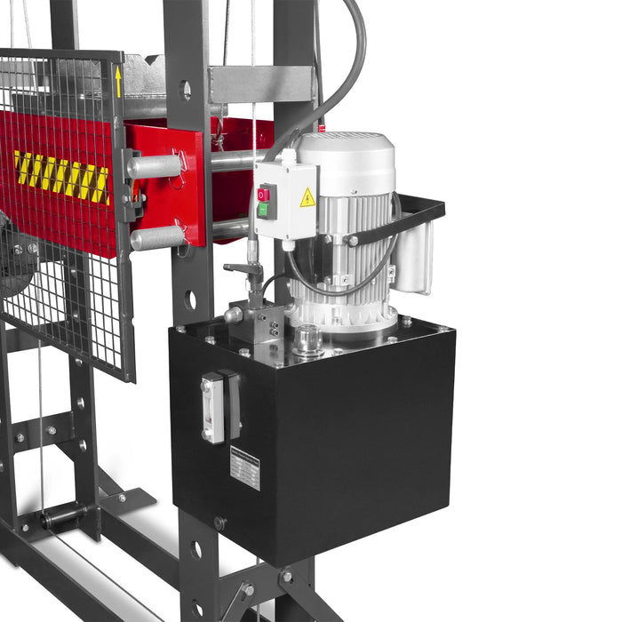 75 Ton H-Frame Electric Hydraulic Shop Press with Hand Winch,  110V Mo — view 16