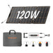 Flex Solar Flexsolar® F120 Foldable Solar Panel for Power Station| 120W（4 in 1 Extention Cable Not Included）