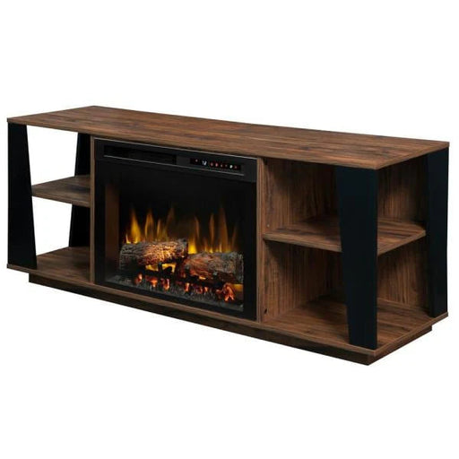 Dimplex Arlo 60-Inch Media Console in Walnut with 26-Inch Electric Fireplace with Logs (GDS26L8-1918TW) Dimplex