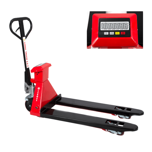 SUNMAX HD4400W — HD4400W Manual Pallet Jack with Scale — 4,400 lb Capacity Warehouse Pallet Truck