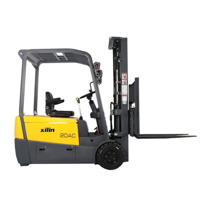 Xilin CPD20SA-20-Li-189 4,400 lb 3 wheel electric forklift front view