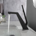 Brushed Gold or matte black or brushed nickel Bathroom Sink Faucet single handle with pop up overflow brass drain - top view