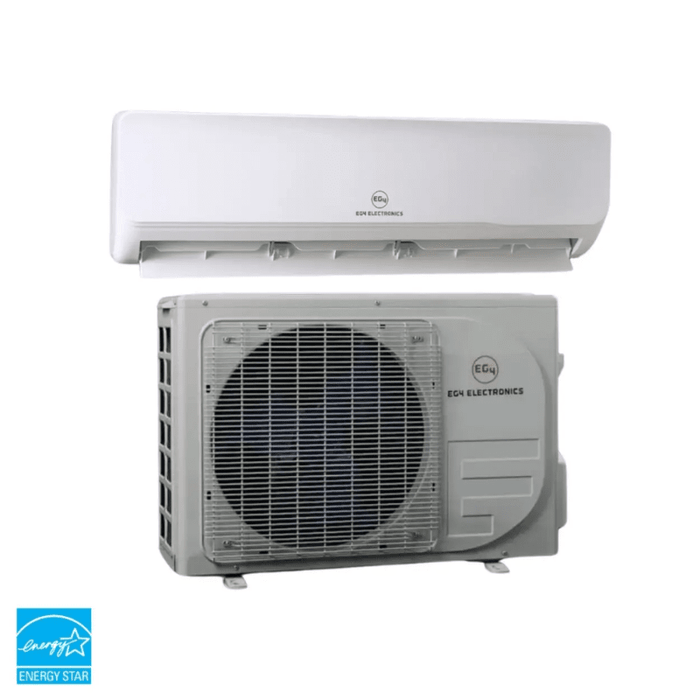 Green Vista Living EG4 9K Mini-Split Air Conditioner & Heat Pump | 9,000 BTU | SEER2 29.5 |... Kitchen Appliance - Side View