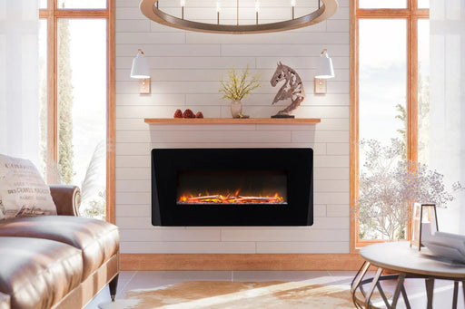 Dimplex Winslow 36-Inch Wall-Mount/Tabletop Linear Electric Fireplace in Black (SWM3520) Dimplex