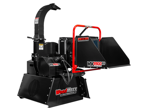 WoodMaxx MX-9900SS skid steer wood chipper front view