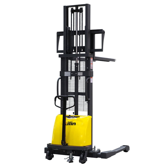 Xilin CTD15BE-118 3,300 lb semi-electric stacker front view