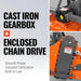 48 in Stone Burier Reverse Rotary Tiller,  3 Point Hitch Cat.1,  Chain — lifestyle view