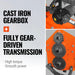 90 in Heavy Duty Rotary Tiller,  3 Point Hitch Cat.2,  Gear Drive,  PT — view 10