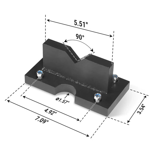 ( 1 Pack / 2 Pcs ) Press Plates for 20T Shop Press (for SKU: 200060) — angle view