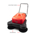 SANITMAX SM1050B 41.3" Battery Powered Walk-behind Floor Sweeper with Water Sprinklers, Triple Brushes - Close-Up