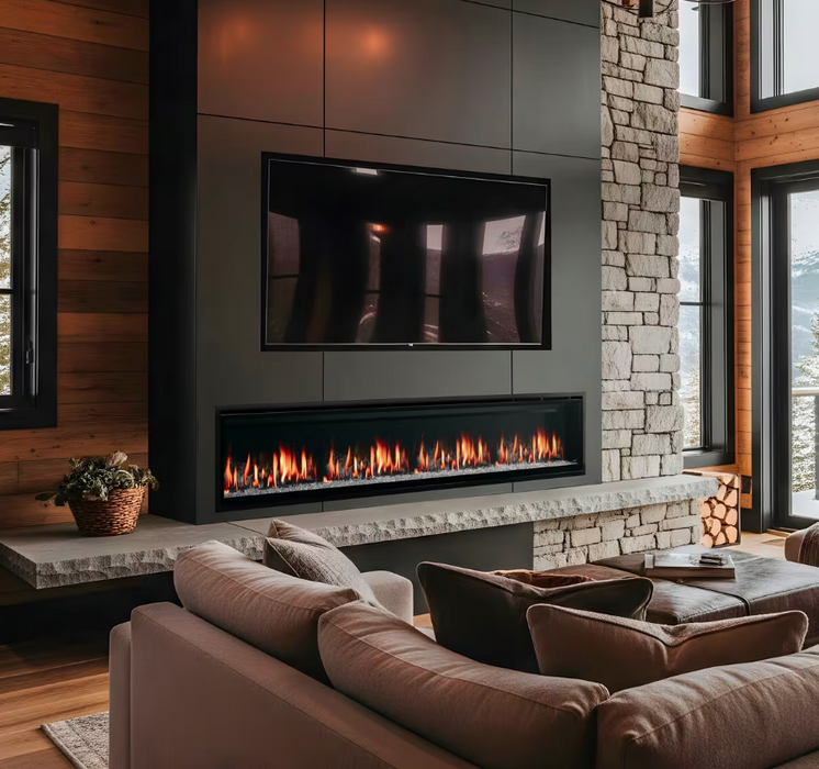 SimpliFire Allusion Edge 100-inch linear electric fireplace (SF-ALLE100)