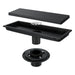 wonderland shower inc Matte Black stainless floor drain 11.8inch x 4.3 inch Shower Accessory - Side View