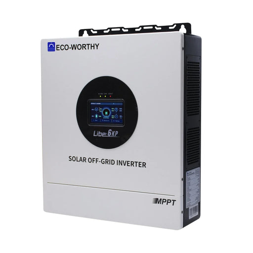 Green Vista Living ECO-WORTHY 6KW Solar Off-grid Split-phase AIO Inverter, 48Vdc to... Power Inverter - Side View