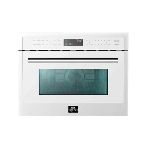 Forno Oliena Espresso 24-Inch 1.6 Cu.ft Compact Oven in White with Stainless Steel Handle (FMWDR3093-24WHT) FORNO