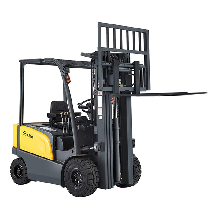 Xilin FB30R-197 4 wheel electric forklift control handle close-up