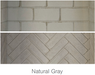 WDR3850 herringbone refractory, Natural Gray