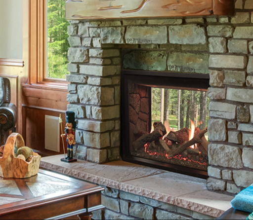 Empire Rushmore 40 inch see-through direct vent gas fireplace DVCT40CSP95