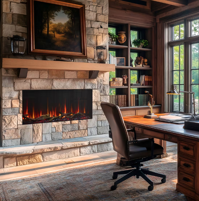 SimpliFire Scion 43-inch linear electric built-in fireplace (SF-SCN43)