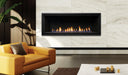 Kingsman ZCVRB series linear gas fireplace installed (ZCVRB47/60 shown)