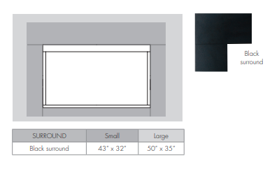 Monessen Solstice small black surround VFICFSS