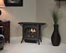 Empire Spirit small cast iron direct vent gas stove, matte black