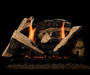 Monessen Stony Creek 18 inch refractory gas log set SC18-R