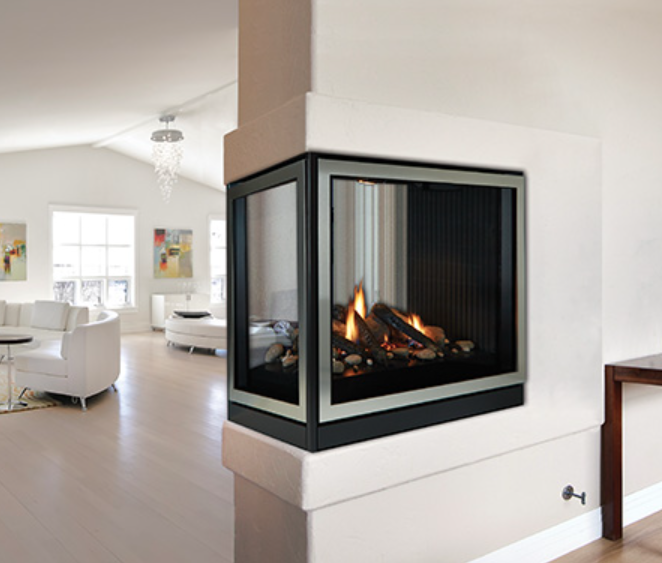 Empire Tahoe Clean-Face 36 inch peninsula direct vent gas fireplace DVCP36PP