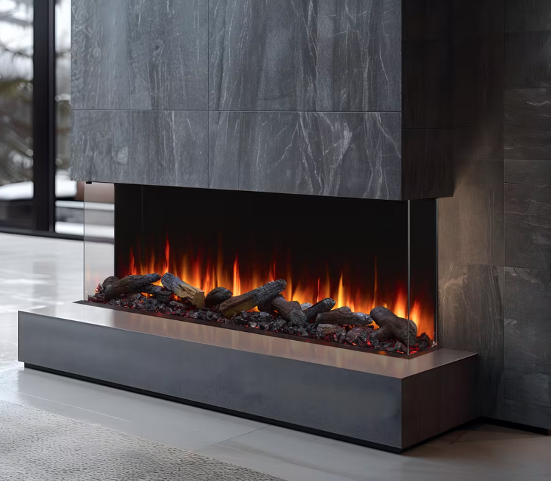SimpliFire Triton 65-inch linear electric built-in fireplace (SF-TR65)