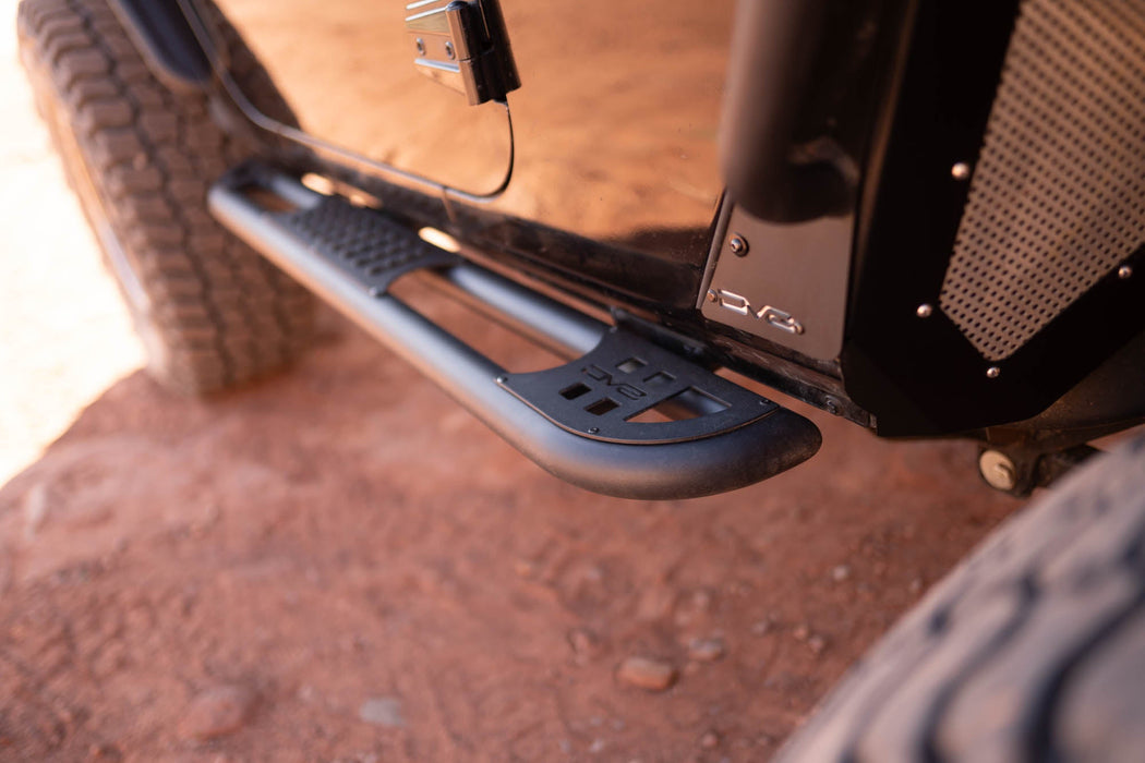 DV8 Offroad 2007-2018 2-Door Jeep Wrangler JK OE Plus Side Steps – on the trail, image 11 of 18