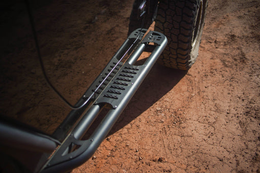 DV8 Offroad 2007-2018 2-Door Jeep Wrangler JK OE Plus Side Steps – on the trail, image 2 of 18
