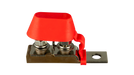 Blue Sea Systems 2151 Dual MRBF Terminal Fuse Block, 30-300A, 58V DC, Mounts on 3/8" Battery Post or Bus Bar Stud, for Marine and Mobile DC Systems - Urban Supply Inc