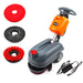SANITMAX RT15 14" Commercial Compact Floor Scrubber Machine, 14500 sqft/h, 4-Gal Sewage Tank, Efficient... - Side View