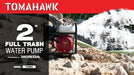 Tomahawk Power 2 Inch Trash Water Pump 164 GPM 3.5HP GX120 powered by Honda Portable Utility - Detail View 3