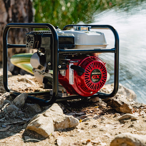 Tomahawk Power 2 Inch Trash Water Pump 164 GPM 3.5HP GX120 powered by Honda Portable Utility - Alternate View
