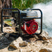 Tomahawk Power 2 Inch Trash Water Pump 164 GPM 3.5HP GX120 powered by Honda Portable Utility - Alternate View