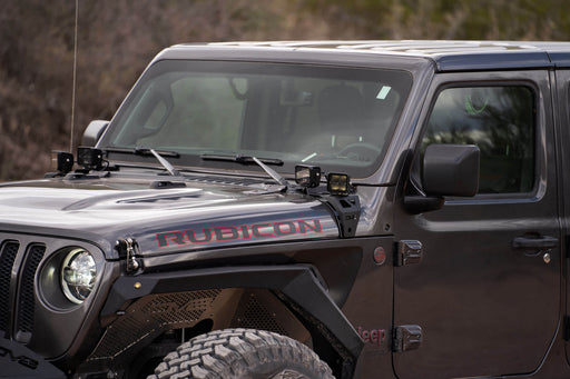 DV8 Offroad 2018-2026 Jeep Wrangler JL & Gladiator JT A-Pillar Dual Pod Light Mounts – image 2 of 17