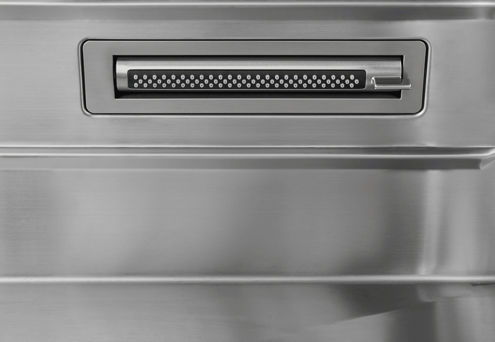 Forno Acqua 33-Inch Drop-In/Undermount 3-Level Workstation Sink with Faucet, Waterfall &... Kitchen Appliance - Side View