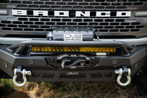 DV8 Offroad 20-Inch Elite Series Amber LED Light Bar Single Row – installed on vehicle, image 2 of 15