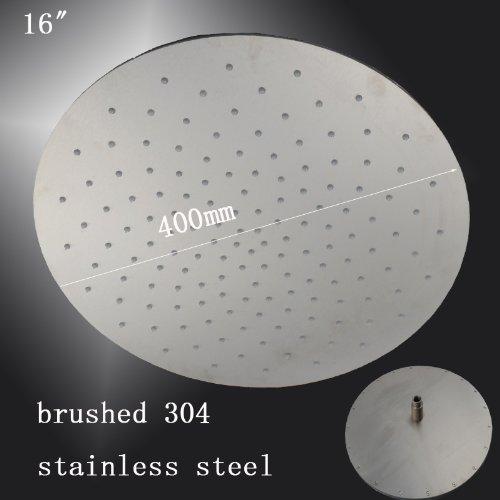Cascada Showers 20" Ceiling Mount Round Rainfall LED Shower Head, Stainless Steel - Alternate View