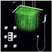 Cascada Luxury 20" LED Rainfall Shower System: Thermostatic Control