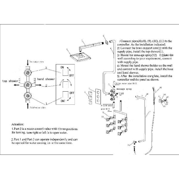 Cascada Showers 20" Luxury Rainfall Shower Head Set, Oil Rubbed Bronze Finish - Product Image 6