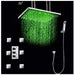 Cascada Showers 20" Cascada Tuscany Rainfall LED Luxury Shower System, Brushed Nickel Finish - Main Product Image