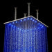 Cascada Showers 20" Cascada Tuscany Rainfall LED Luxury Shower System, Brushed Nickel Finish - Alternate View