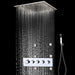 Cascada Showers 20" Square Ceiling Mounted Thermostatic Shower System 4 Rainfall Mode - Main Product Image