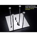 Cascada Showers 20" Square Ceiling Mounted Thermostatic Shower System 4 Rainfall Mode - Detail View 3