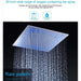 Cascada Showers 20" Square LED Ceiling Mounted Thermostatic Shower System - Product Image 7